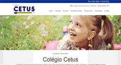 Desktop Screenshot of colegiocetus.com.br