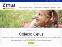 Tablet Screenshot of colegiocetus.com.br